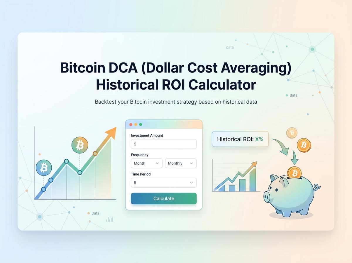 Bitcoin DCA (Dollar Cost Averaging) Historical ROI Calculator