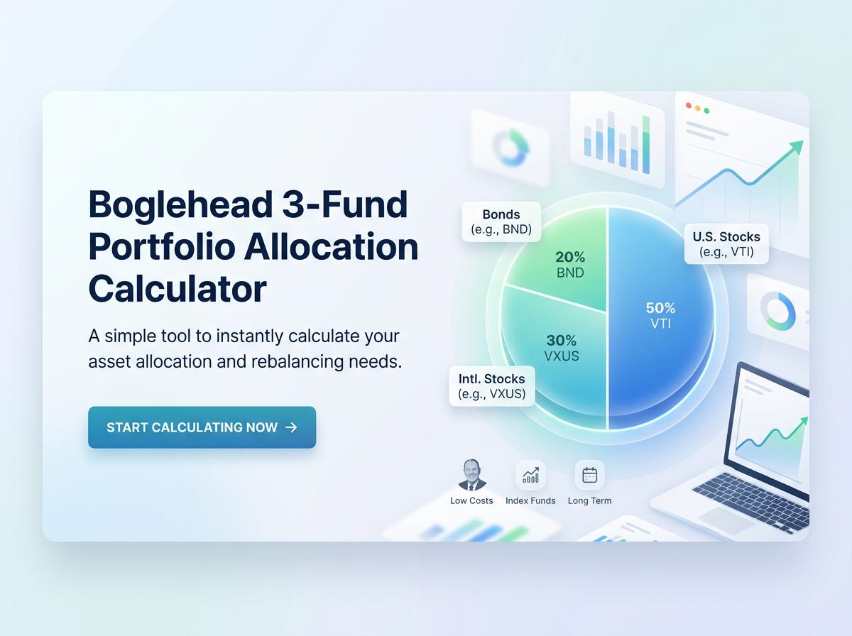 Boglehead 3-Fund Portfolio Allocation Calculator