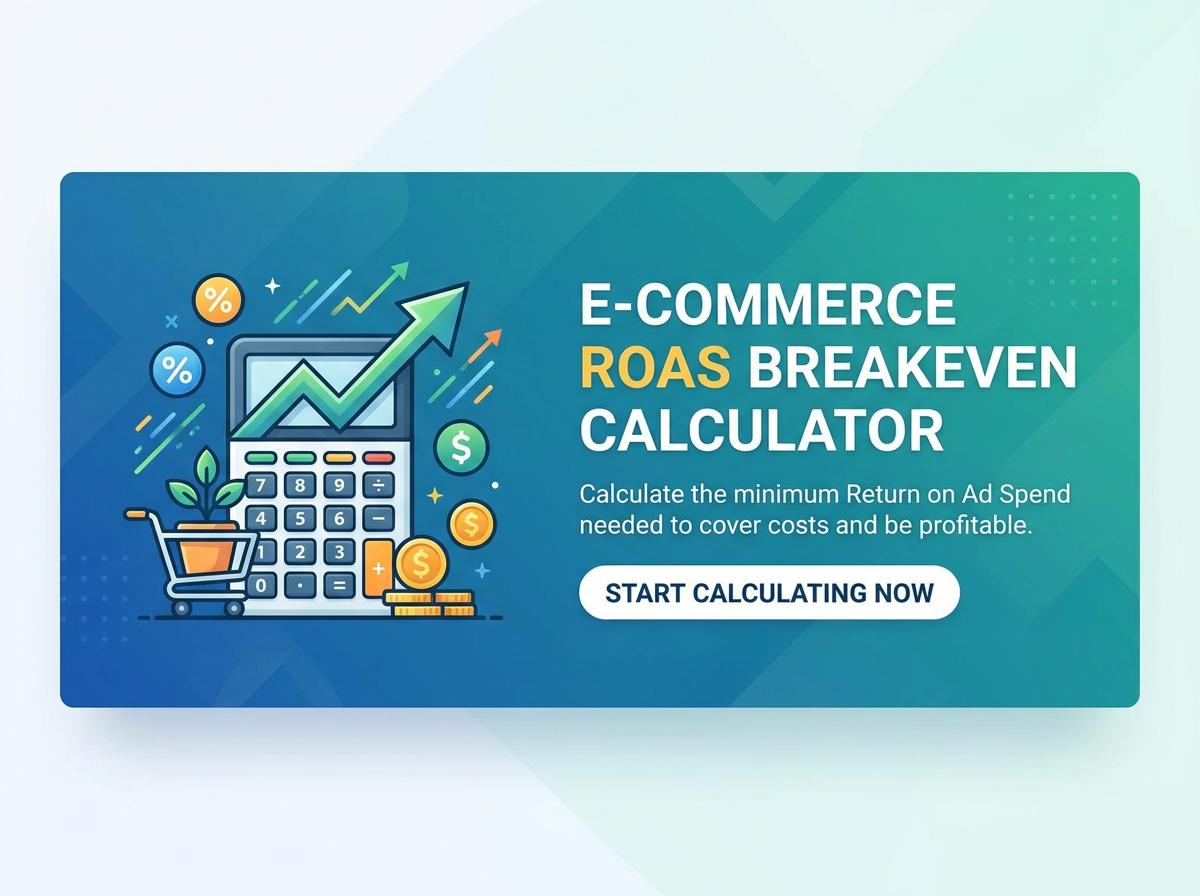 E-commerce ROAS (Return on Ad Spend) Breakeven Calculator