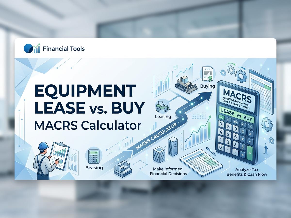 Equipment Lease vs. Buy MACRS Calculator