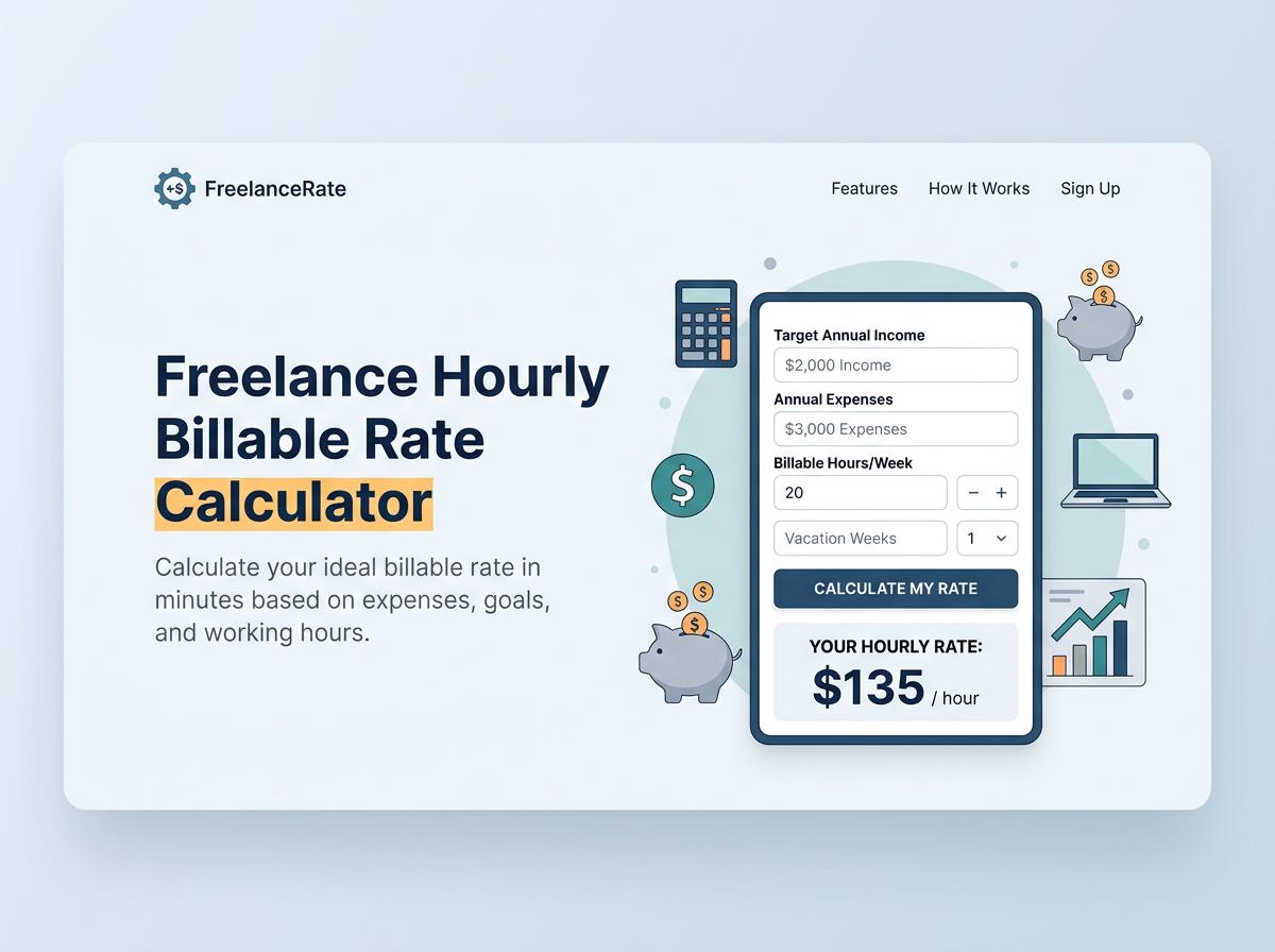 Freelance Hourly Billable Rate Calculator