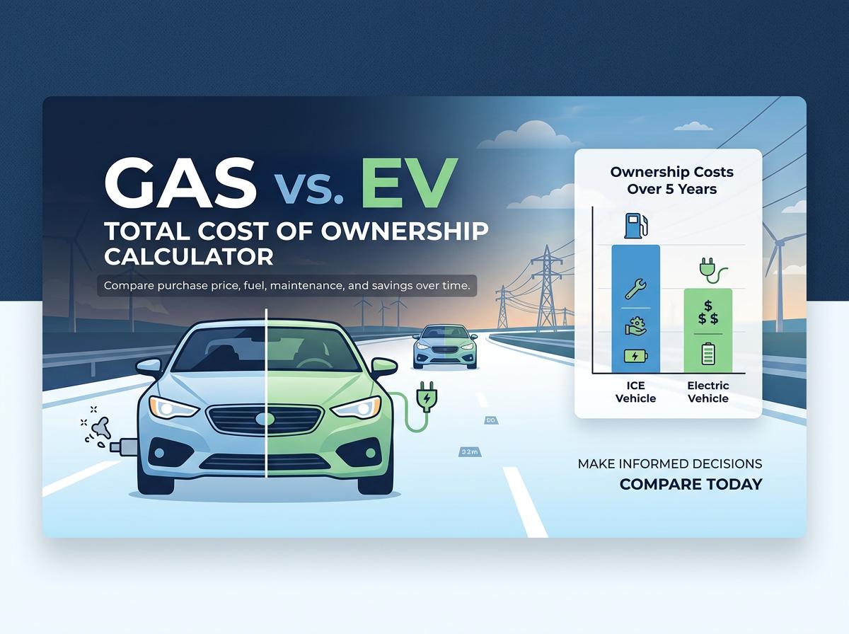 Gas vs. EV Total Cost of Ownership Calculator