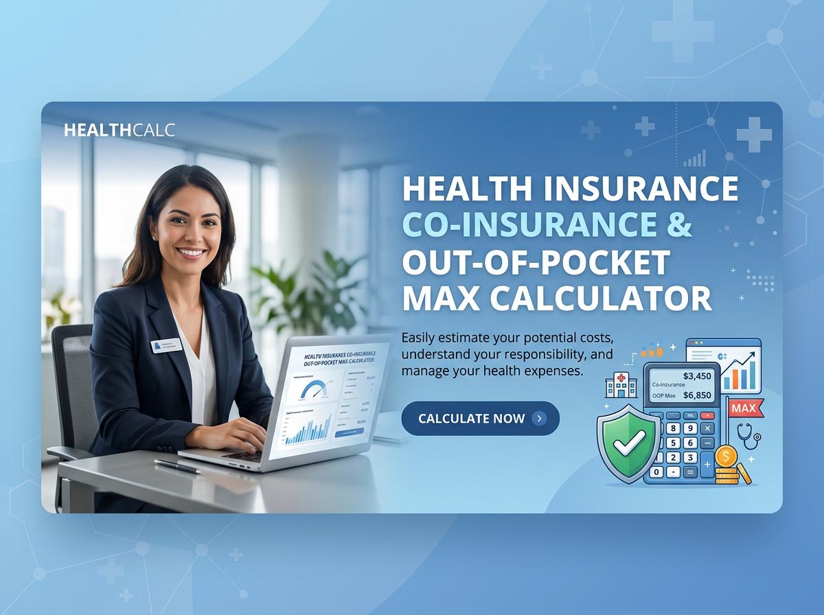 Health Insurance Co-Insurance Out-of-Pocket Max Calculator