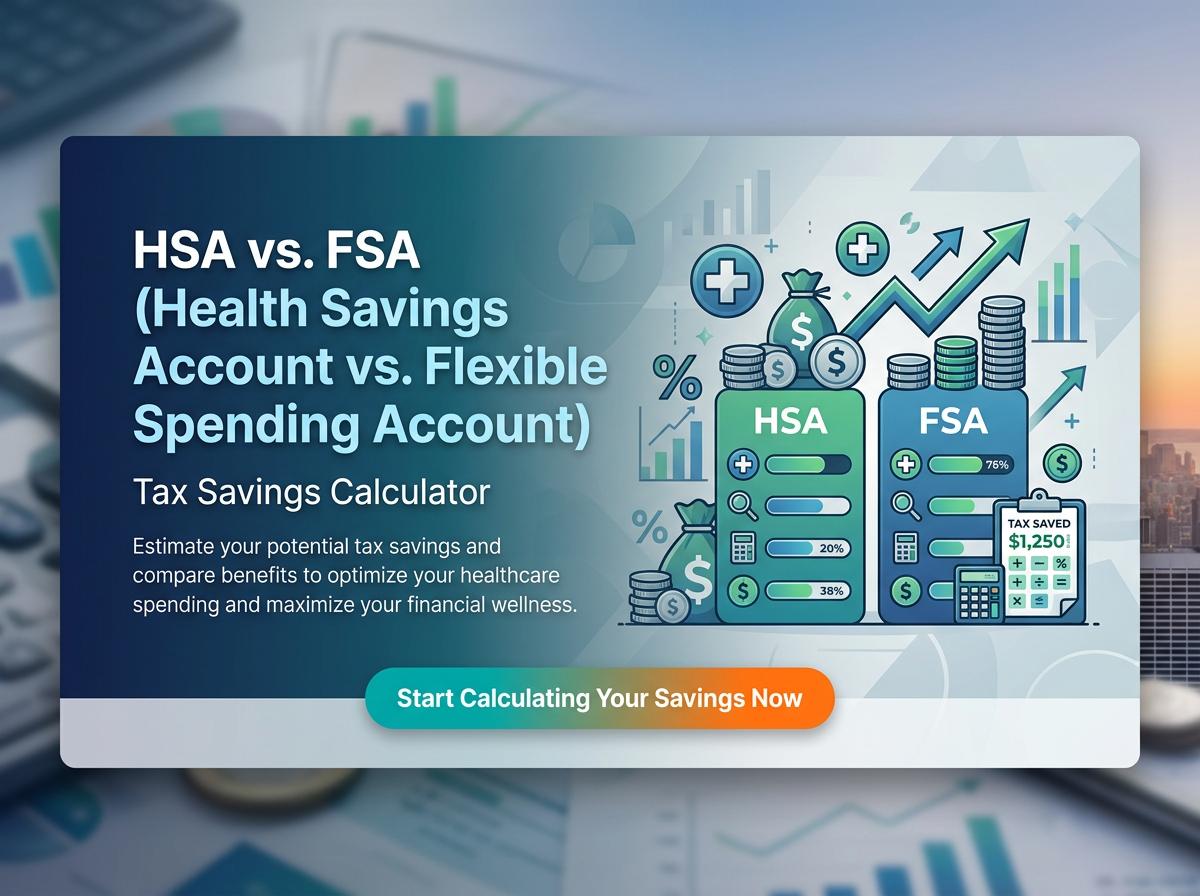 HSA vs. FSA Tax Savings Calculator