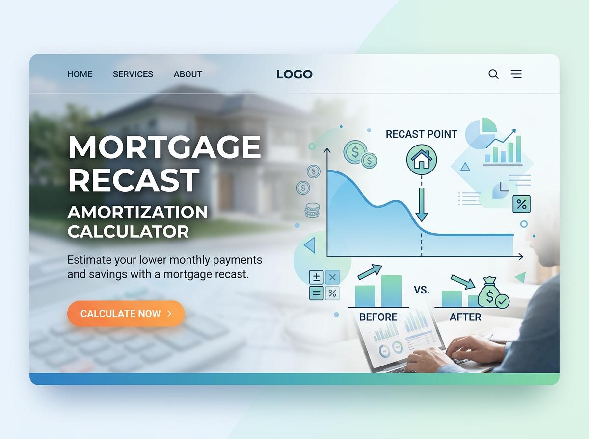Mortgage Recast Amortization Calculator
