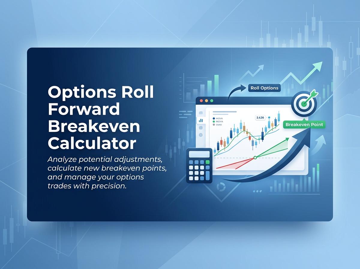 Options Roll Forward Breakeven Calculator