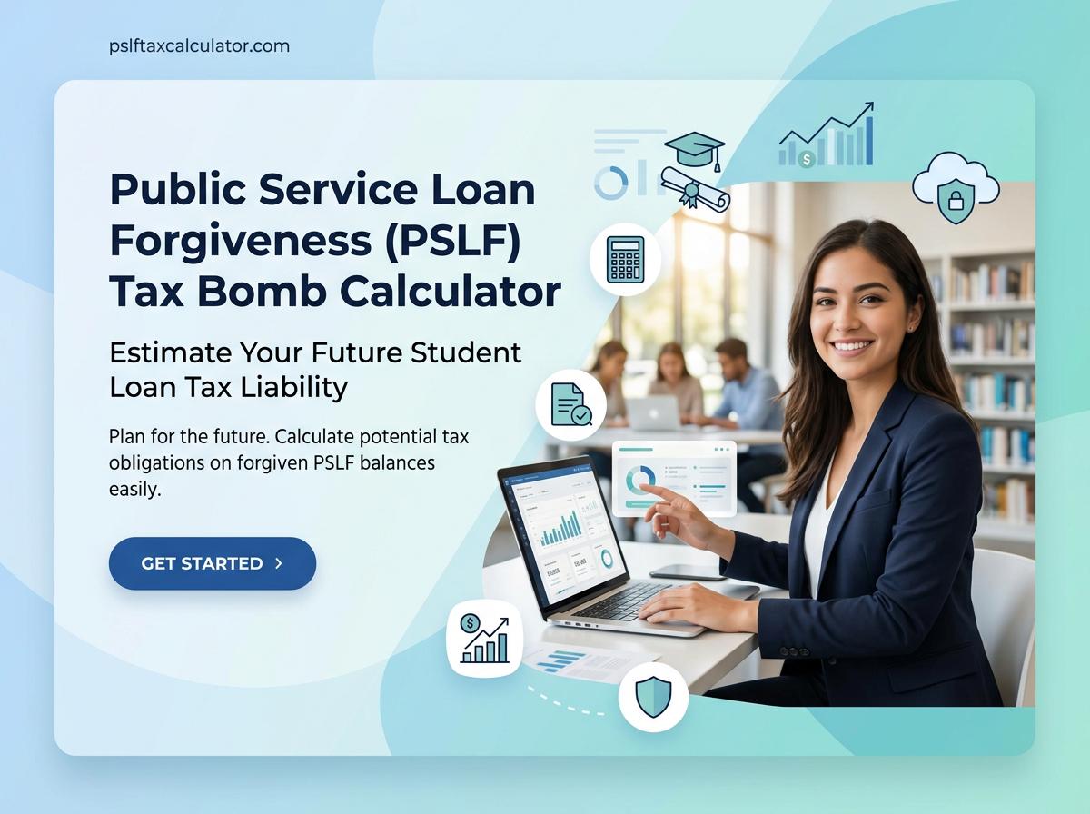 Public Service Loan Forgiveness (PSLF) Tax Bomb Calculator
