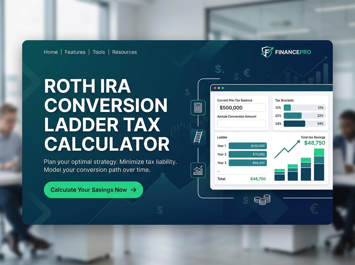 Roth IRA Conversion Ladder Tax Calculator