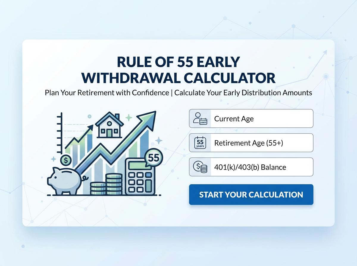 Rule of 55 Early Withdrawal Calculator