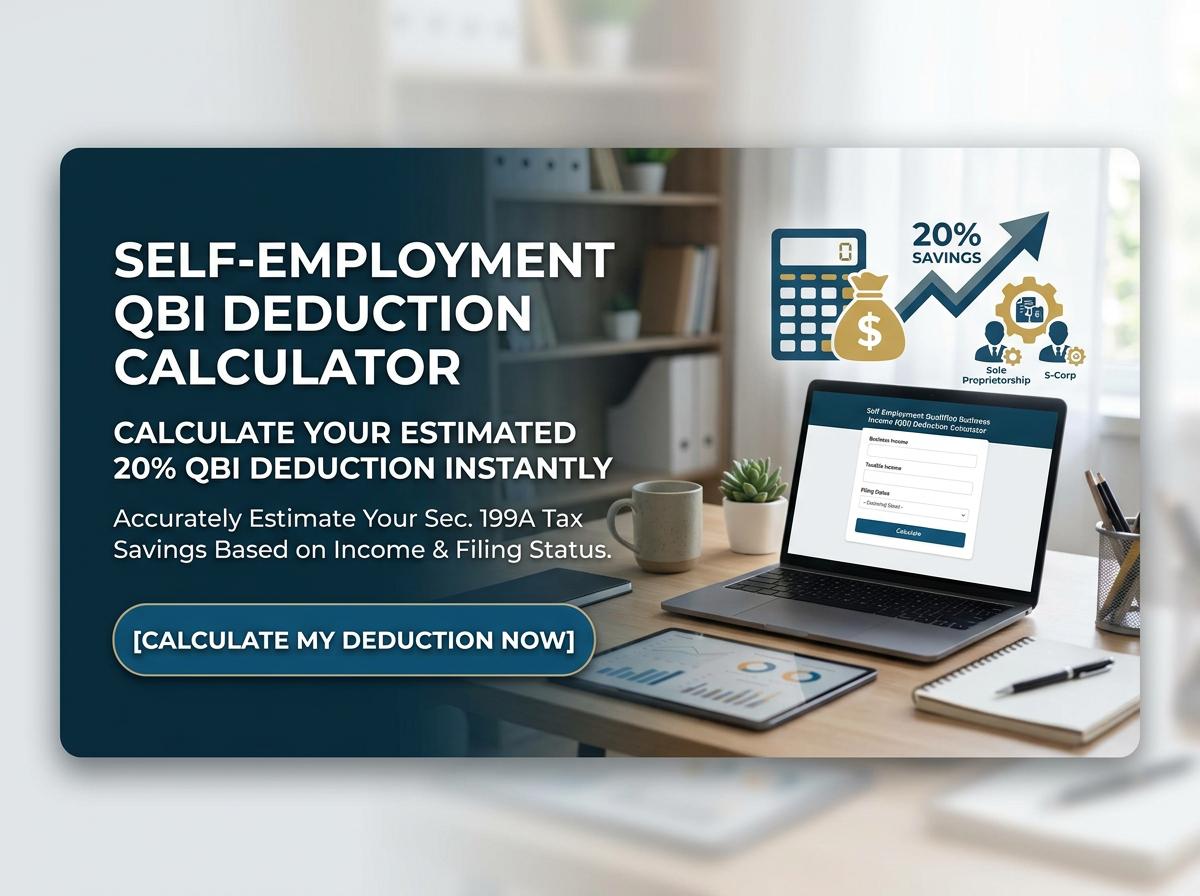 Self-Employment Qualified Business Income (QBI) Deduction Calculator