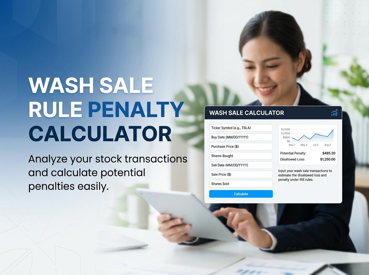 Wash Sale Rule Penalty Calculator